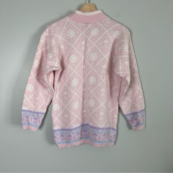 Vintage Spunky Fairy Kei‎ Knit Sweater Pink Purple Sz Medium - Picture 4 of 7